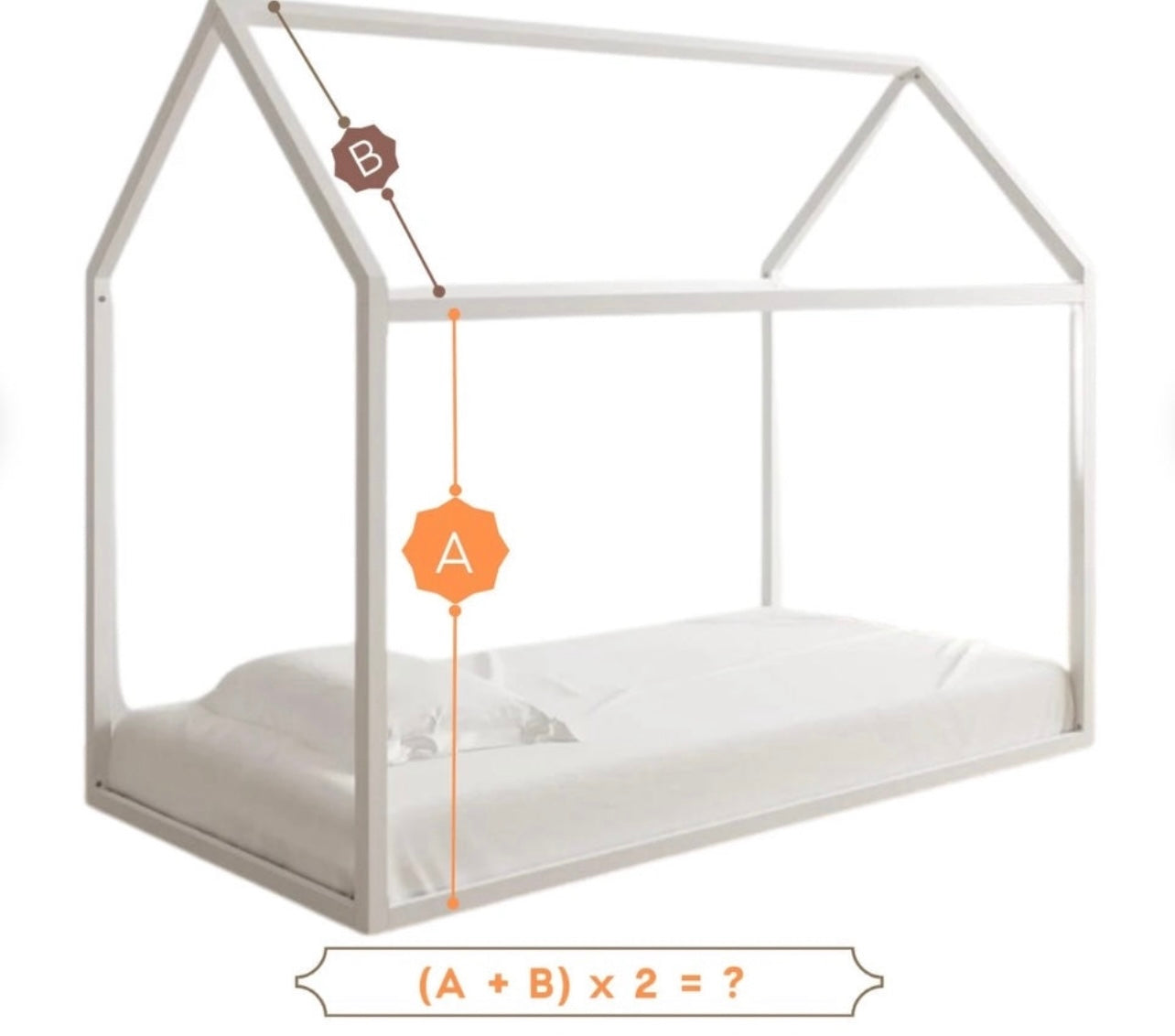 Muslin house bed - canopy camel