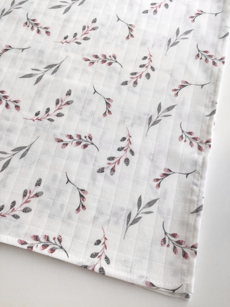 XL Muslin Cloth Old Pink Pussy Willow
