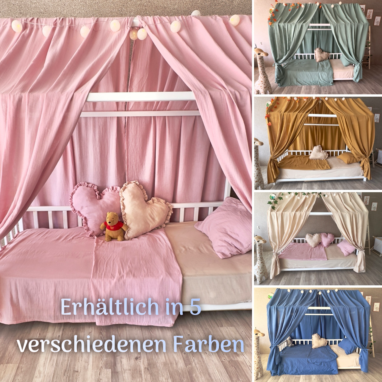 Muslin house bed - canopy camel