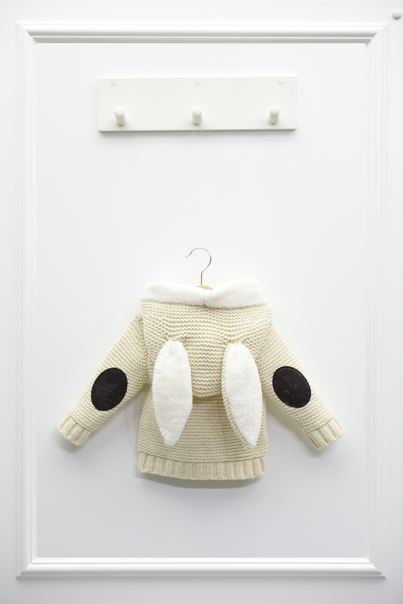 Baby Cardigan Bunny with Hood beige
