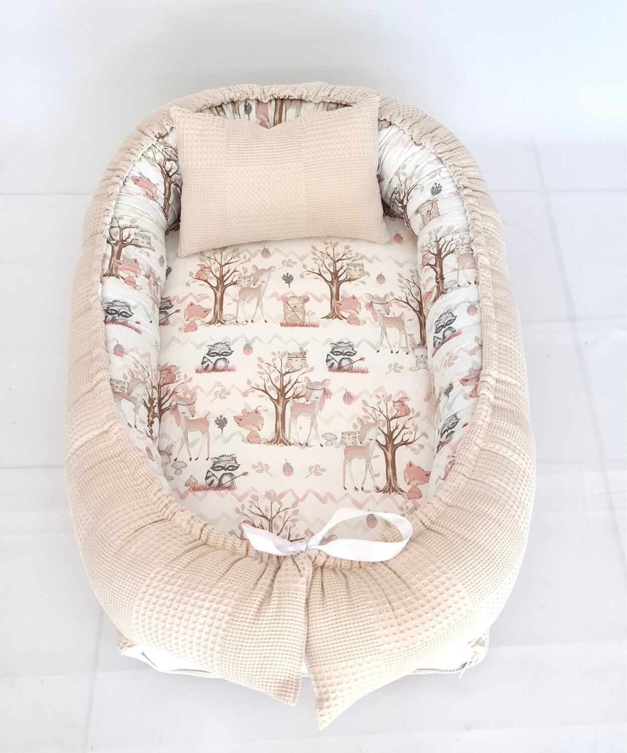 Babynestchen Beige Boho Waldtiere