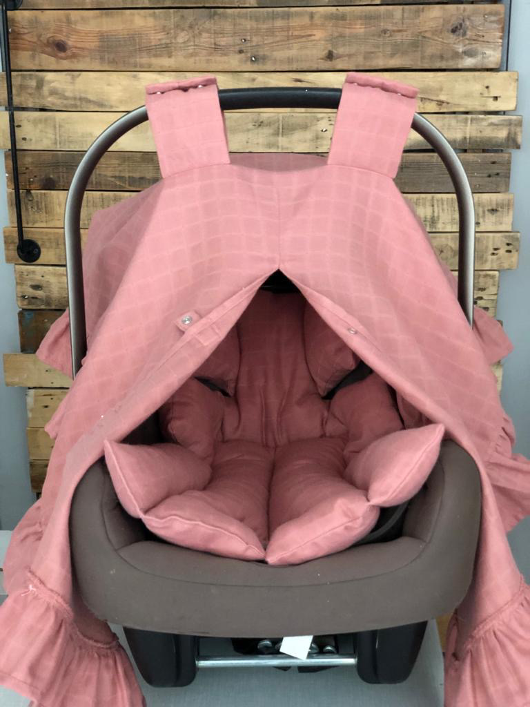 Baby car seat set altros with ruffles
