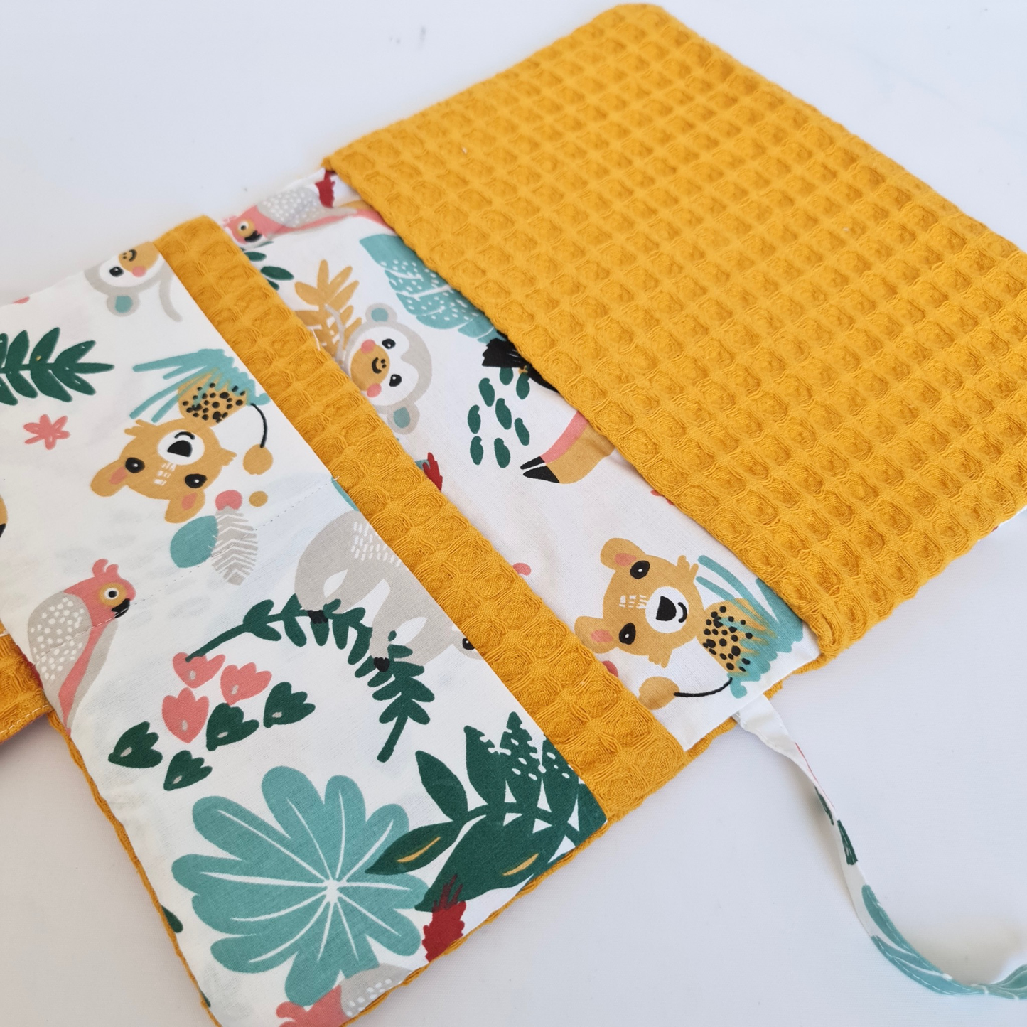 diaper bag classic mustard yellow jungle