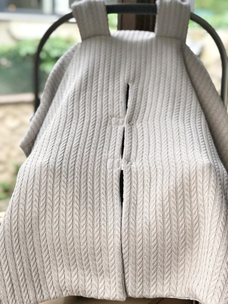 Baby Car Seat Set 2-layer, gray animals
