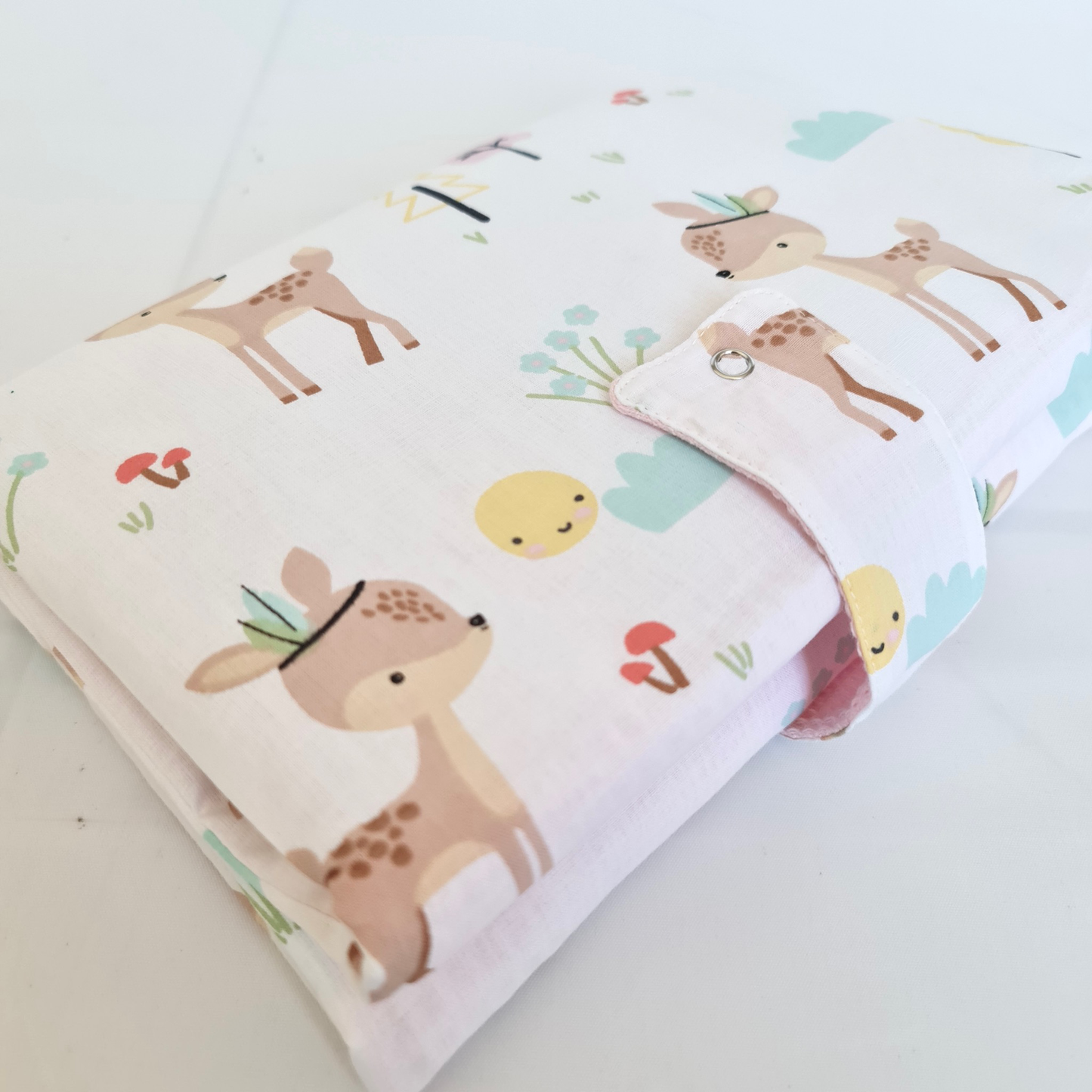 Diaper Bag with Changing Area Pink Deer