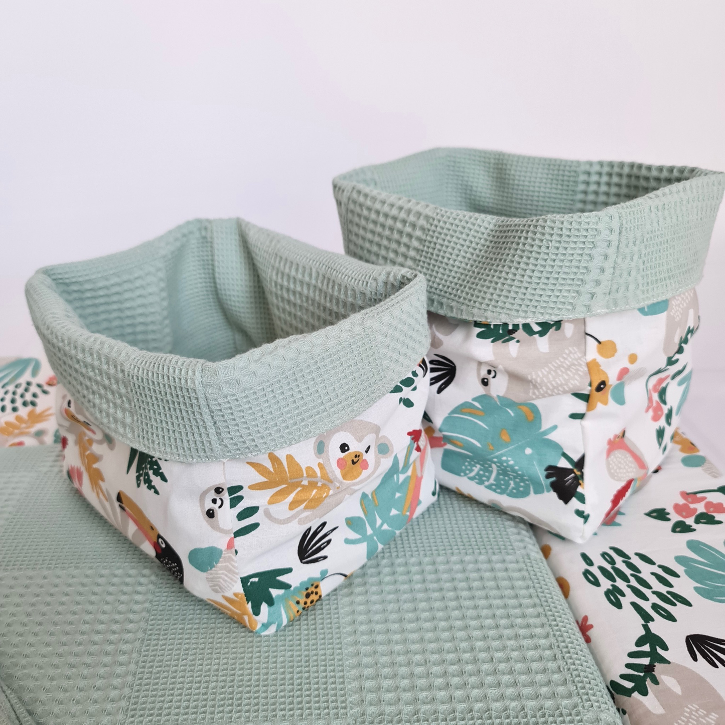 Utensil basket green jungle