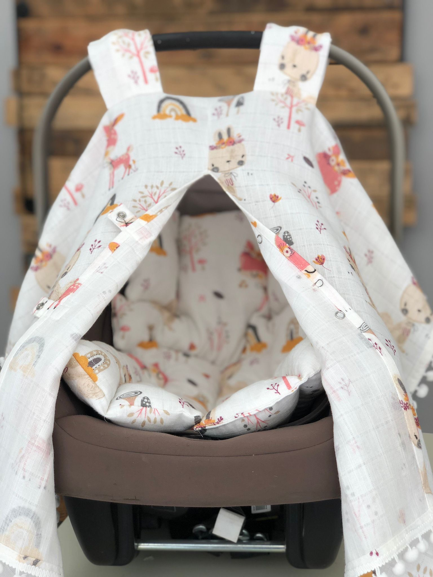Babyschalen Set Rehe und Regenbogen