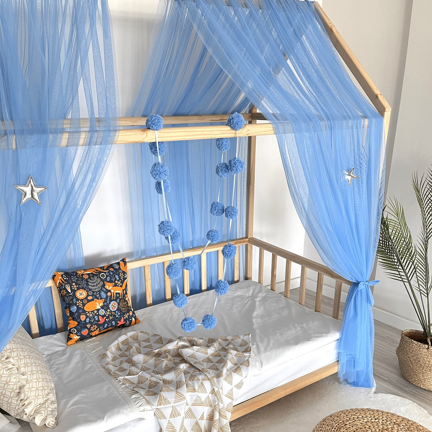 House Bed - Sky Blue