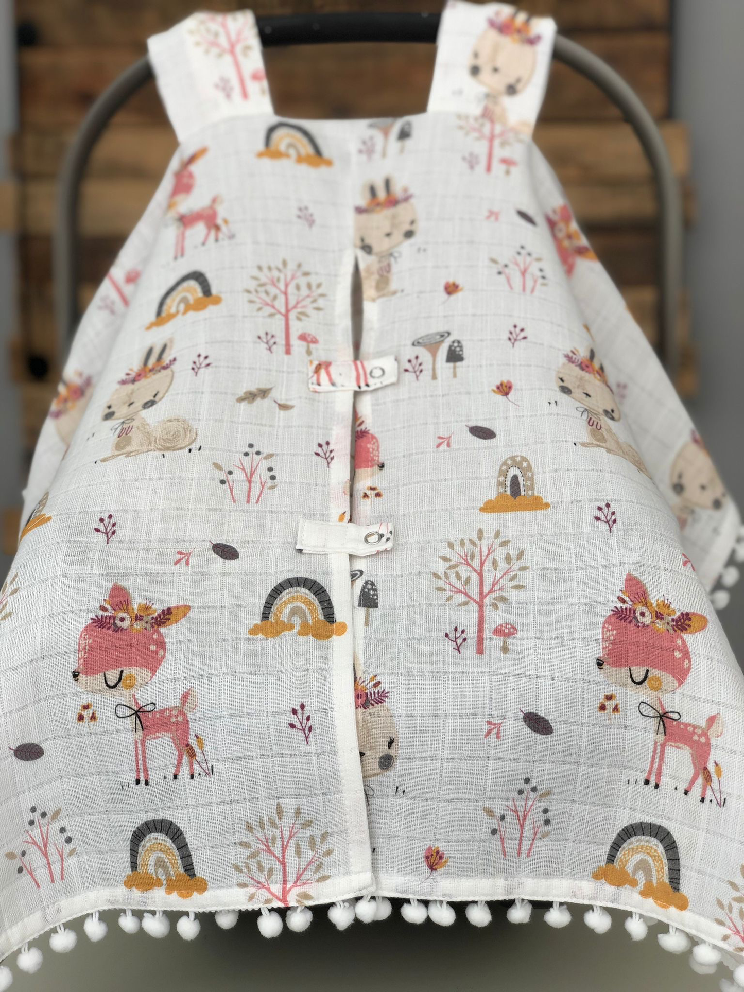 Babyschalen Set Rehe und Regenbogen