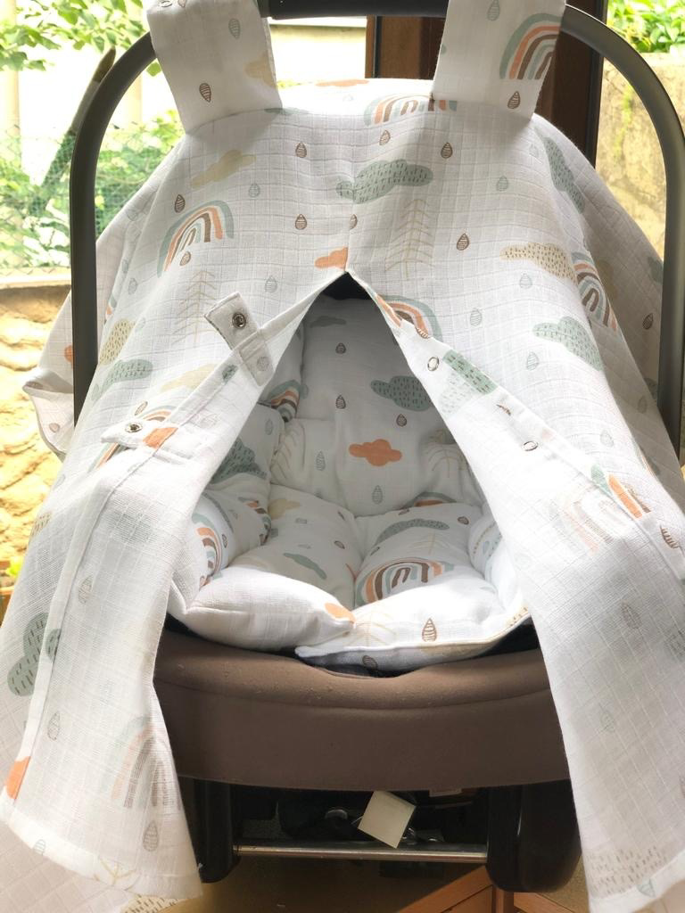 Baby Car Seat Set Rainbow