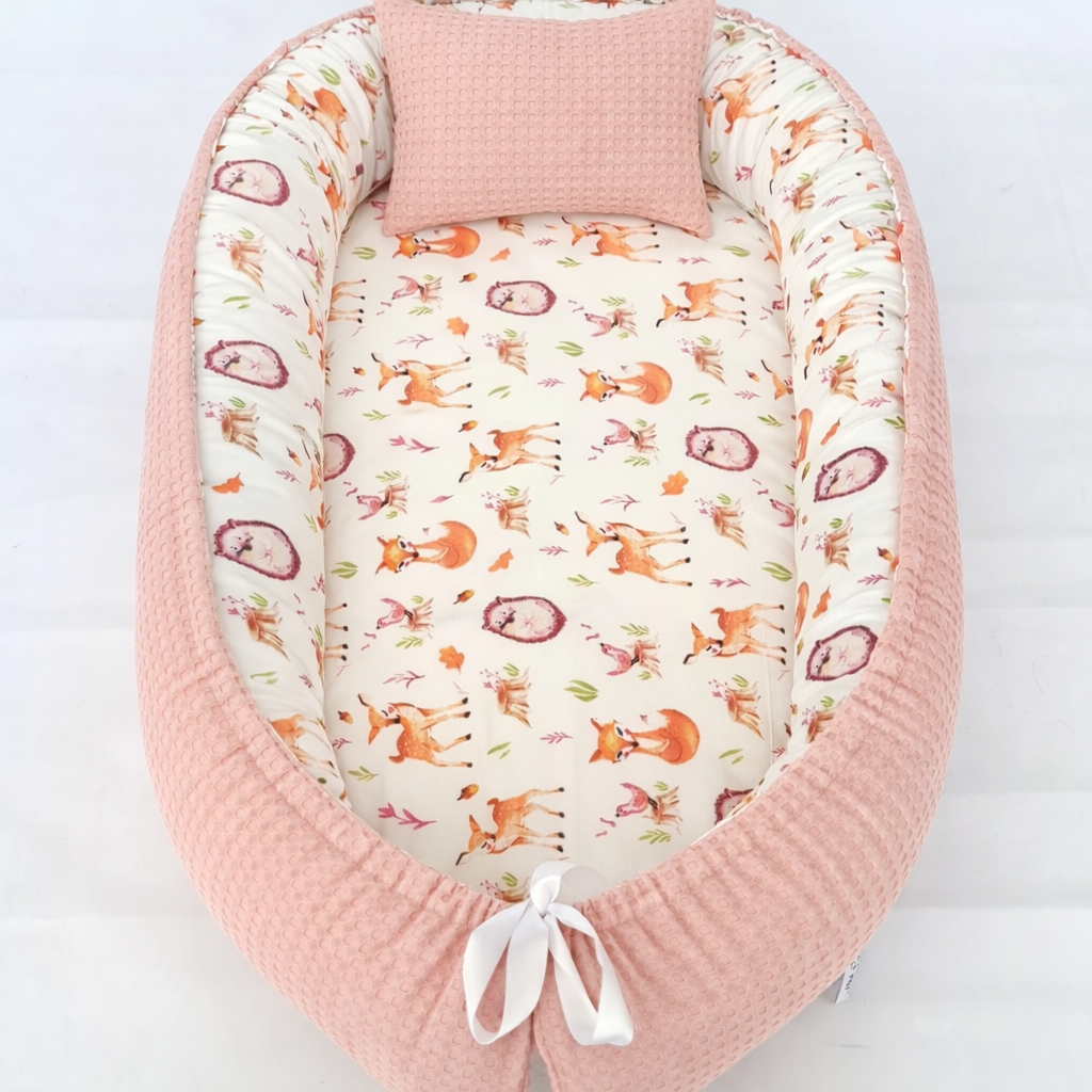 Babynestchen Puderrosa Füchse