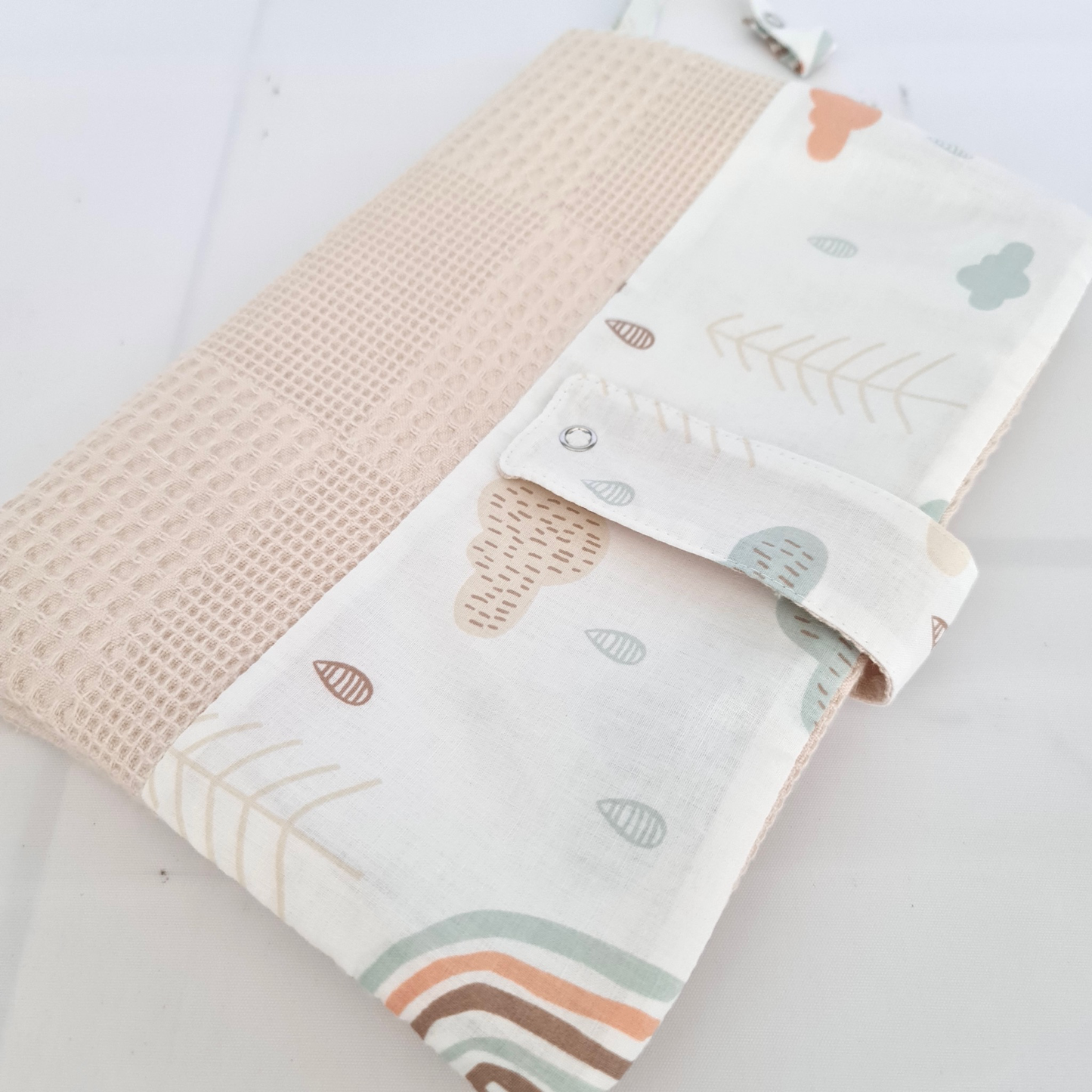 diaper bag classic light beige rainbow