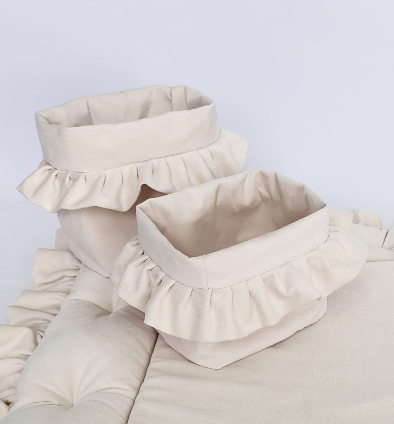 Utensil Basket Velvet Cream