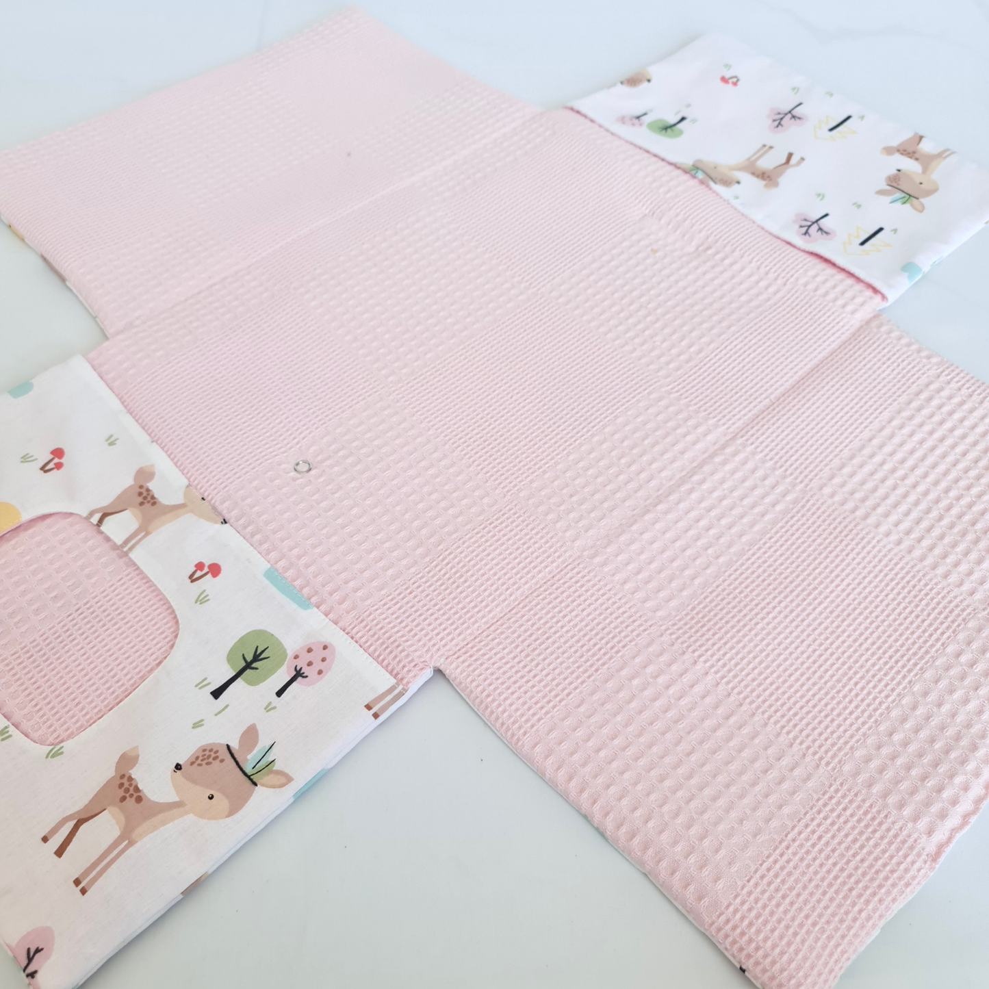 Diaper Bag with Changing Area Pink Deer