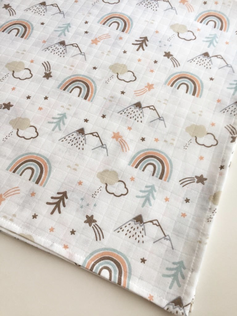XL Muslin Cloth Rainbow