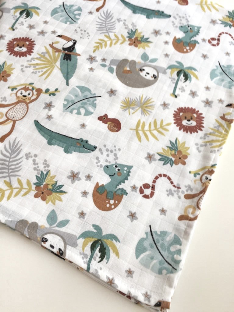 XL Muslin Cloth Dino in Egg