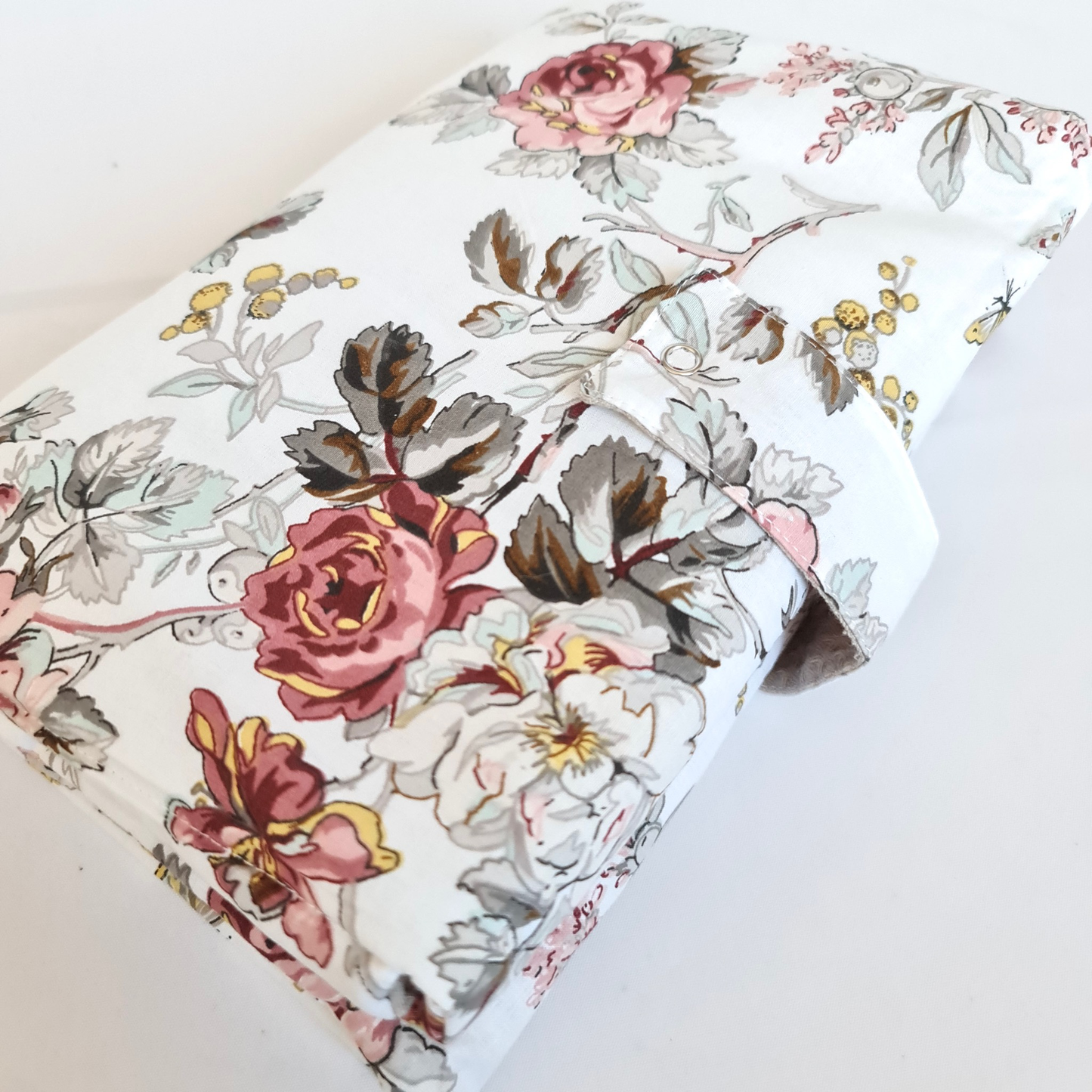 Diaper Bag with Changing Area Dark Old Pink Roses