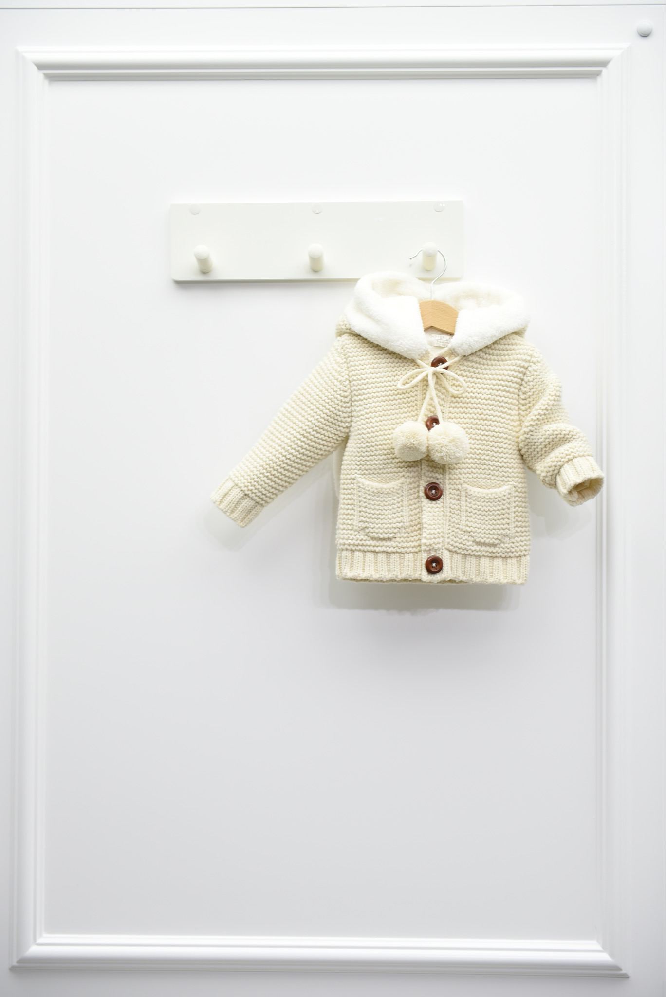 Baby Cardigan Bunny with Hood beige
