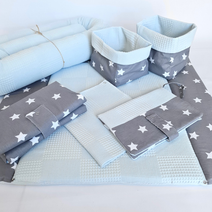 changing mat light blue stars