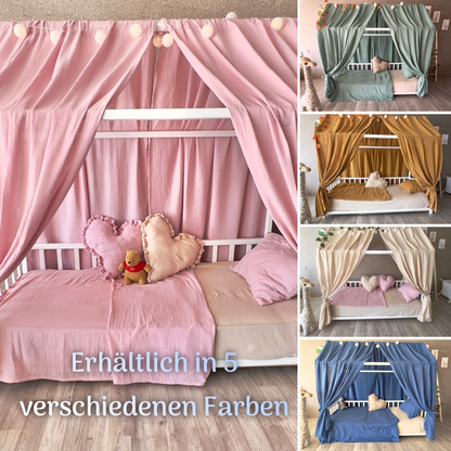 Muslin house bed - canopy camel 