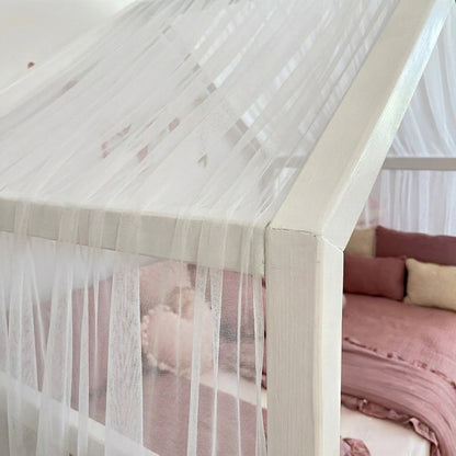 house bed - canopy beige 