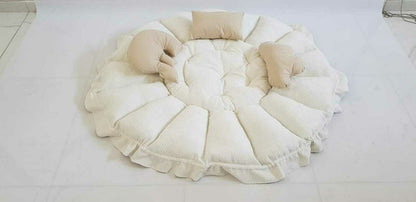 2in1 play mat / baby nest cream / beige