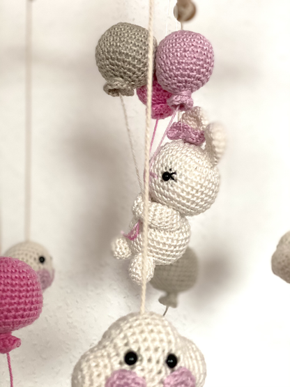 crochet baby mobile