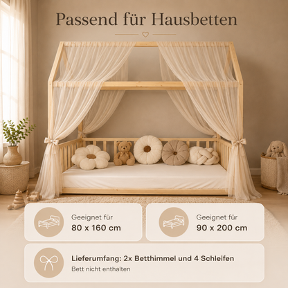Classic Hausbetthimmel beige