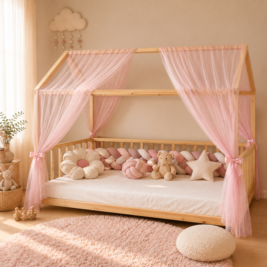 Classic Hausbetthimmel rosa