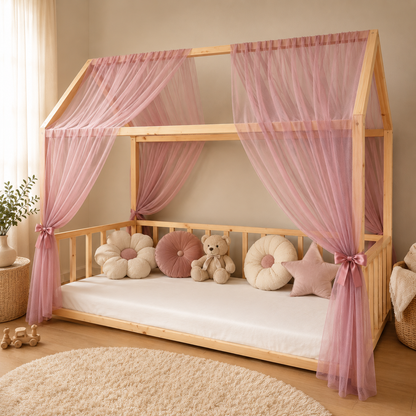 Classic Hausbetthimmel altrosa