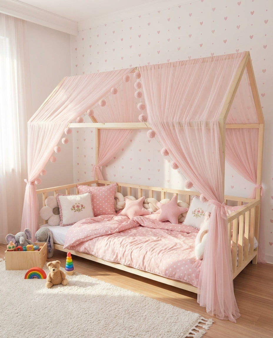 Hausbett - Himmel rosa