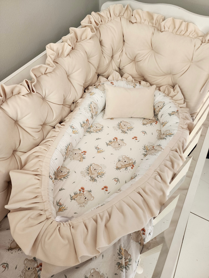 Velvet Baby Nest Cream Koala 
