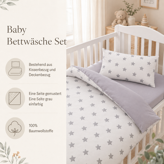 Bed border grey yellow Milky Way, bed linen