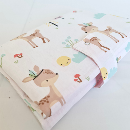 Diaper Bag with Changing Area Pink Deer