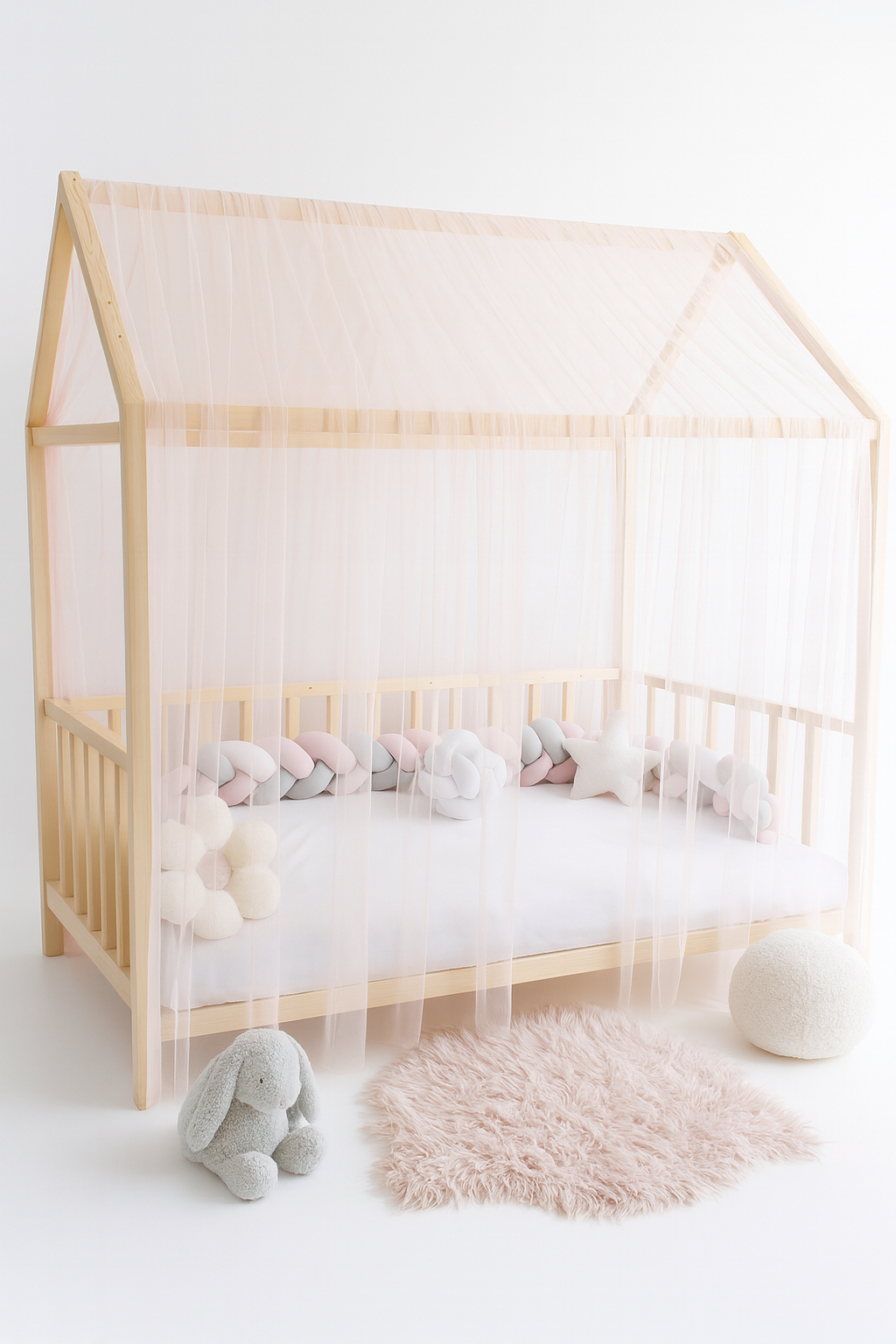 Classic Hausbetthimmel rosa