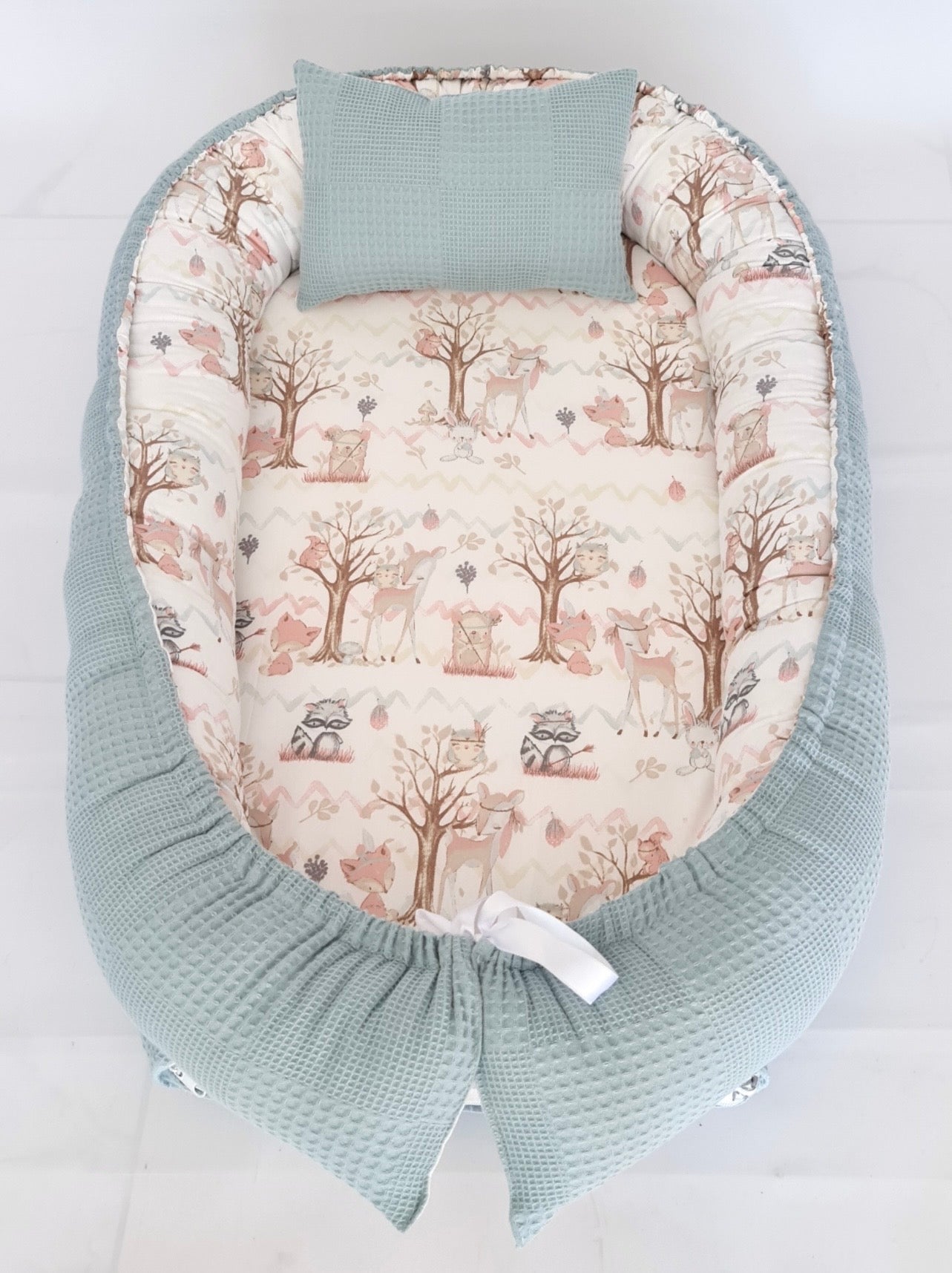 Babynestchen petrolblau Waldfreunde