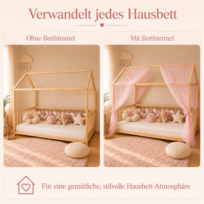 Classic Hausbetthimmel rosa