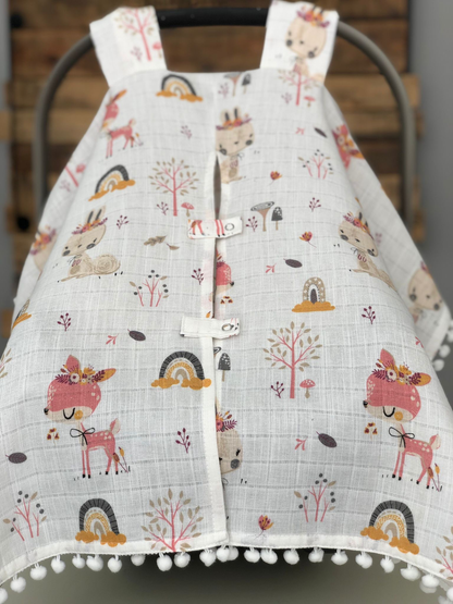 Babyschalen Set Rehe und Regenbogen