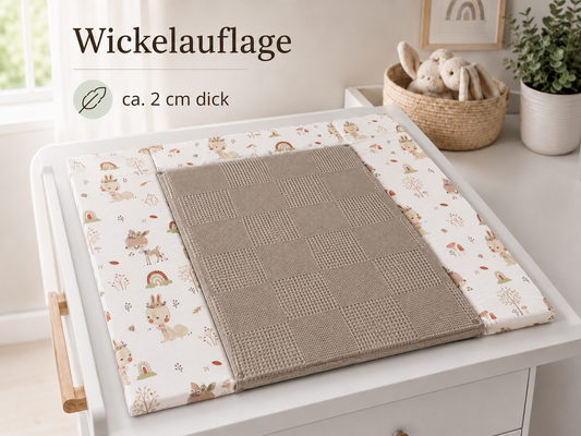 changing mat taupe deer