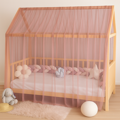 Classic Hausbetthimmel altrosa