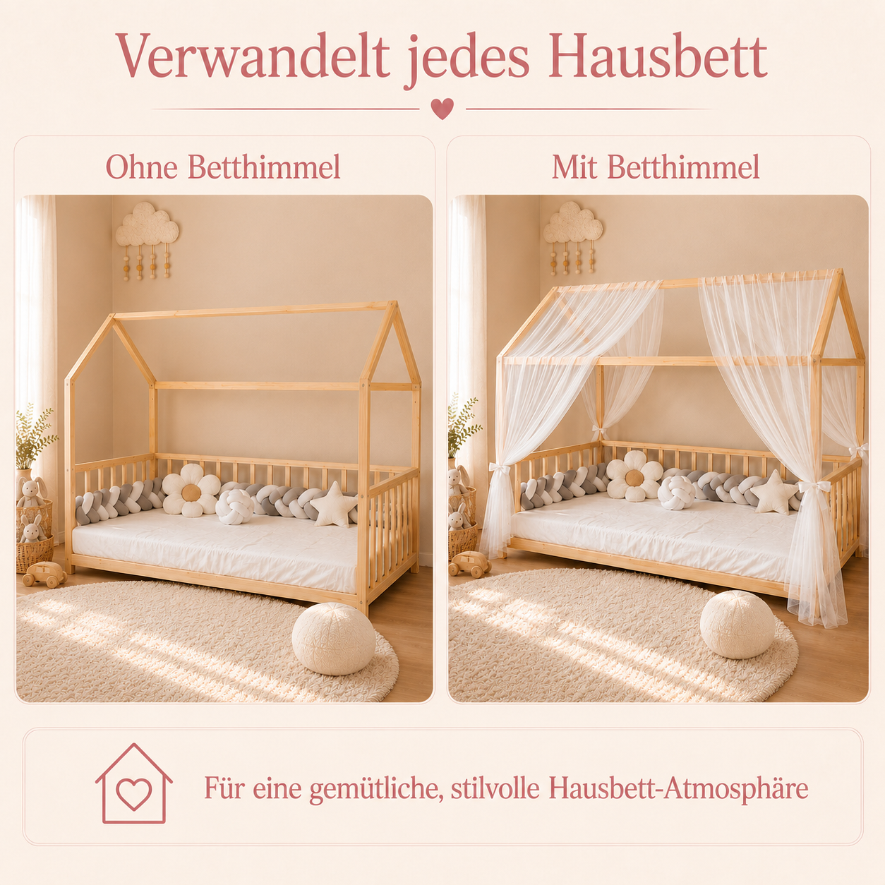 Classic Hausbetthimmel ecru