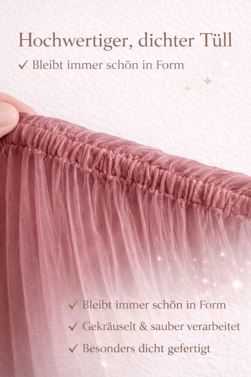 Gekräuselter Hausbett - Himmel rosa