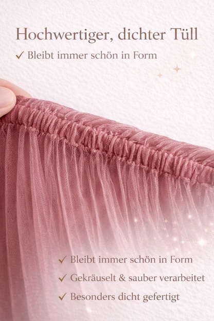 Gekräuselter Hausbett - Himmel rosa
