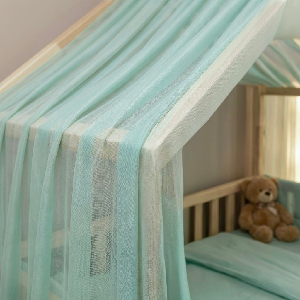 house bed - canopy beige 