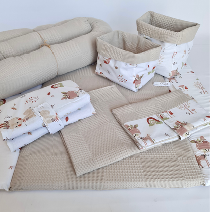 Wickelauflage taupe Reh
