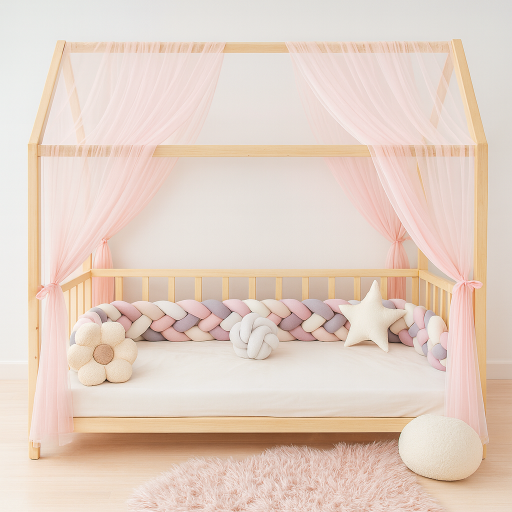 Classic Hausbetthimmel rosa