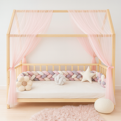 Classic Hausbetthimmel rosa