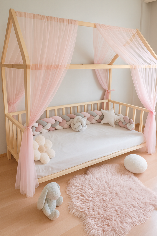 Classic Hausbetthimmel rosa