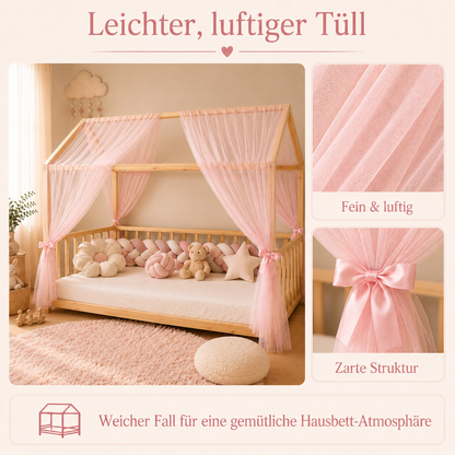 Classic Hausbetthimmel rosa