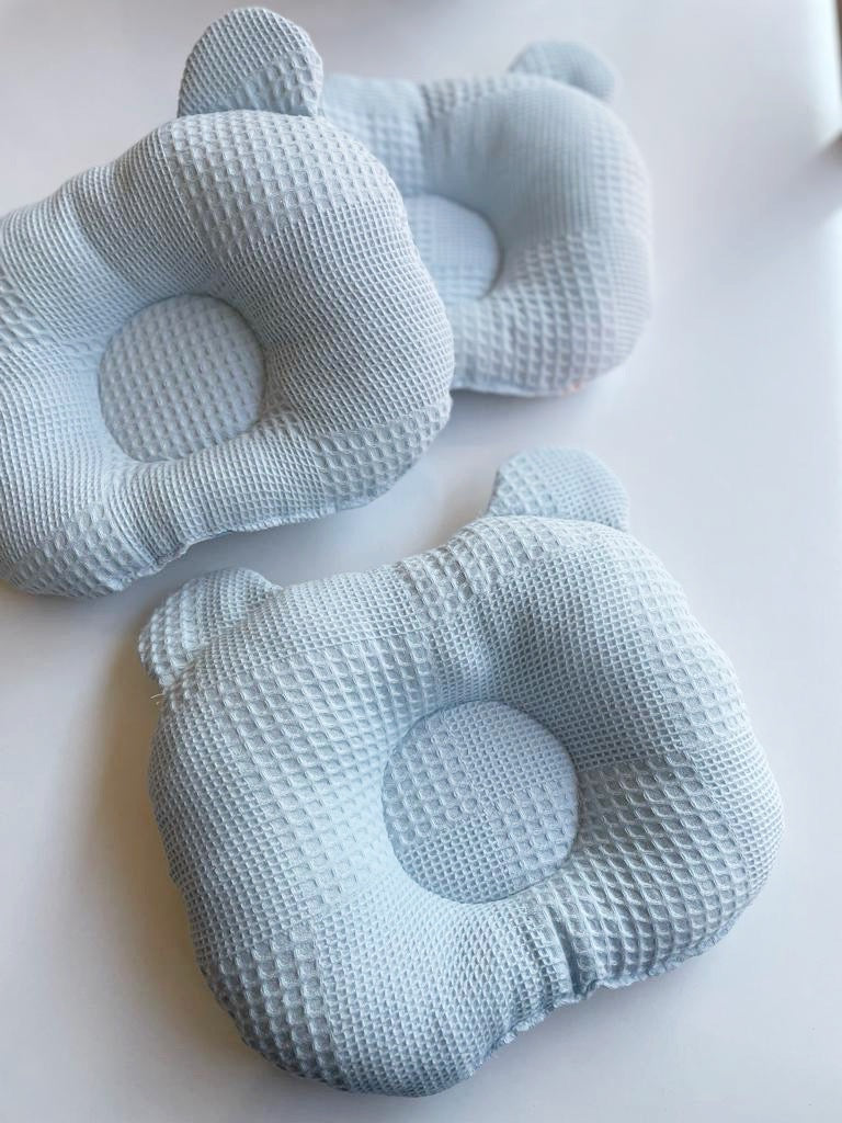 Baby Fancyroom Babykissen Ergonomisches Babykissen mit Kopfmulde gegen Plattkopf, beidseitig , 100% Baumwollstoffe
